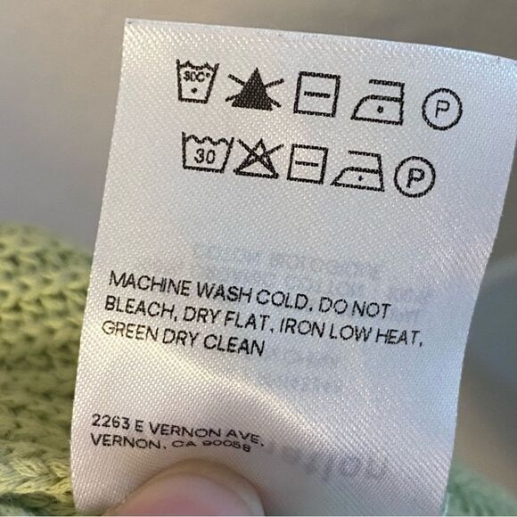 Reformation Sanzo Sweater knit green drawstring pull on lounge wear Shorts M - Picture 7 of 9